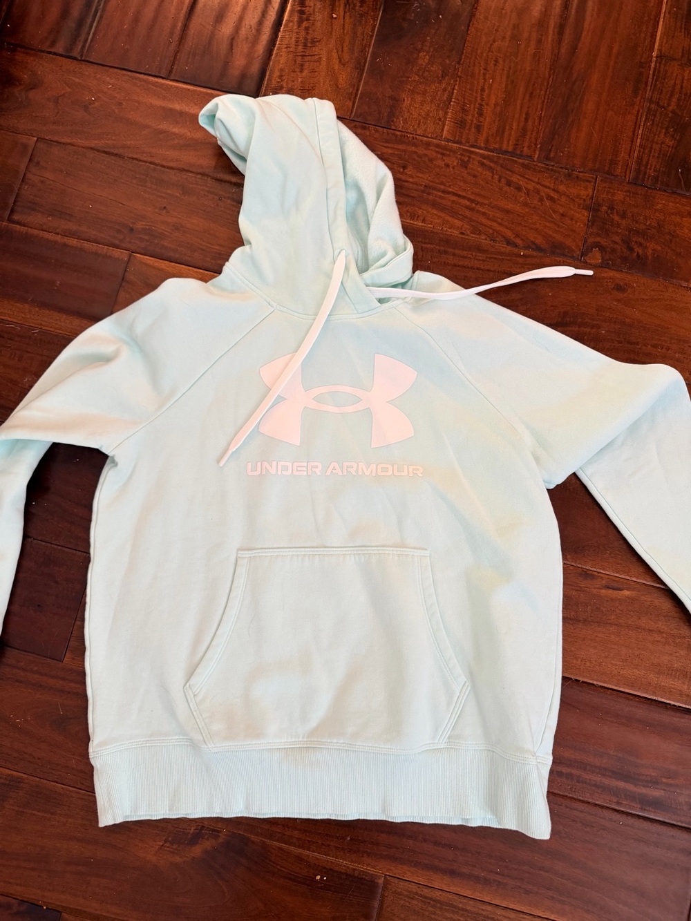 Women M Under Armour Mint Green Hoodie
